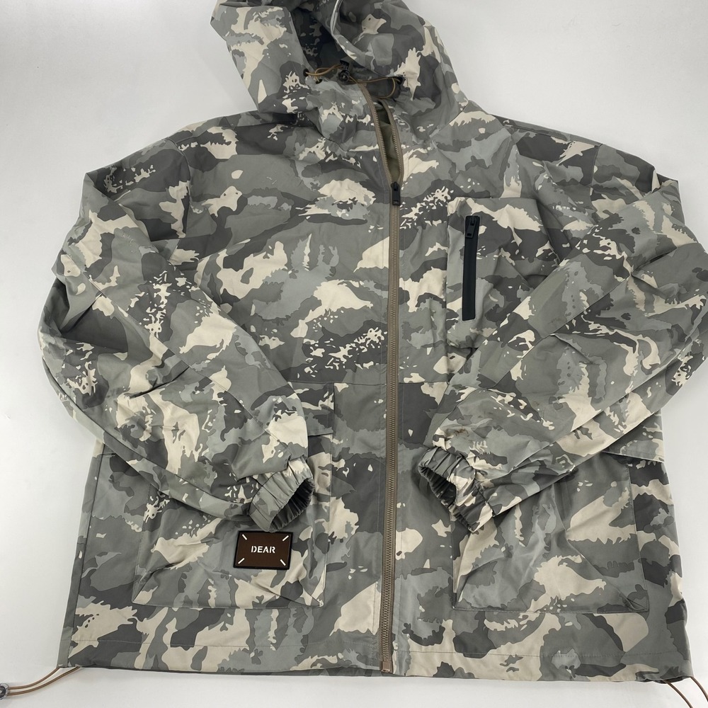 Dear Frances Gray & Cream Camouflage Windbreaker Jacket
